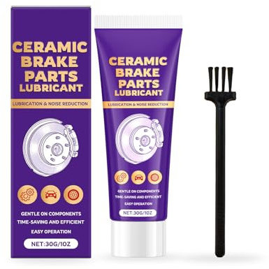 Ceramic Brake Parts Lubricant, 30g, High Temp Brake Caliper Grease for Automotive Brakes System, Sliding Pins and Pad Assembly, Safe for Rubber Plastic Components (1)