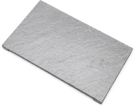 Cover Per Piletta Di Scarico Grigio 19,6 x 11,7 cm – Copertura Rettangolare Per Piatto Doccia In Resina – Ricambio Design Minimal