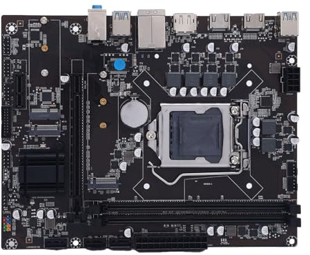 Vroomoto Scheda Madre per Giochi Scheda Madre per Computer H470 DDR4 di Memoria 2xDDR4 64GB 2xNVMe M.2 WiFi LGA 1200 con 3.0 PCIe 1080P Video HD Core I3 I5 I7 I9