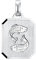 Amor Motivanhänger 925 Sterling Silber Unisex Damen Herren Anhänger, 2,7 cm, Silber, Kommt in Schmuck Geschenk Box