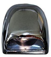 PT Auto Warehouse GM-5522M - Backup License Plate Lamp Light Lens Cover, Chrome