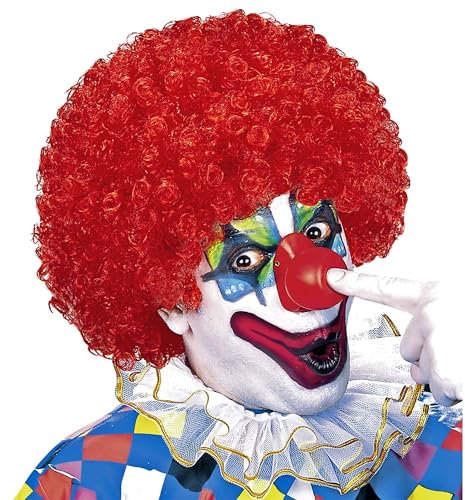 W WIDMANN MILANO Party Fashion 60042 - Perücke Clown, rot, Zirkus, Mottoparty, Karneval