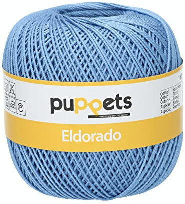 Puppets 4574006-00130 Häkelgarne, 100% Baumwolle, 130, Stärke 6, 100g, 52 Gramm