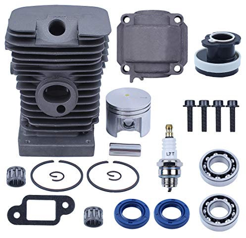 Haishine Cylinder Piston Pan Bearing Oil Seals Set motore per STIHL MS180 018 MS 180 Seghe a gas Motosega Parti del motore 38mm Alesaggio 11300201208