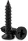 STARVAST 100pcs Phillips Modified Truss Head Wood Screws, Black Stainless Steel Self Tapping Screws (M4 x 20mm)