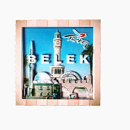 Belek Türkei 3D-Kühlschrankmagnet, Reise-Souvenir, Geschenk, Heim-Küchendekoration, Magnetaufkleber, Türkei, Kühlschrank-Magnetsammlung