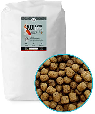 Nutramare Koi360 Basic 10kg | Schwimmendes Koi-Fischfutter für Frühjahr & Sommer | Mit Lachsöl & Montillit Aktivton | Ganzjahresfutter
