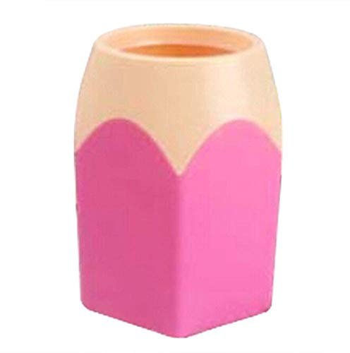 Brussel Elegant Pencil Tip Style Makeup Brush Holder Stationery Organizer Desktop Tidy Container Storage Box Pencil Pot Pink