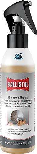 Eva Shop® Ballistol Premium Harzlöser Harz-Entferner | Baumharz-Entferner Spray | Reiniger für Kettensägen, Motorsägen, Heckenschere, Sägeketten, Kreissäge uvm. 150ml Sprühflasche NEUHEIT
