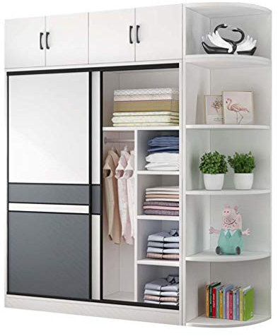ZKHD Modern Bedroom Wardrobe Combination, Sliding Door, 100*50*200cm