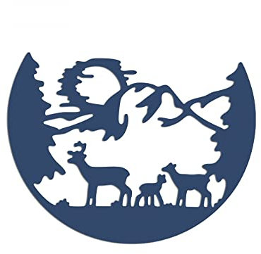 Weihnachts-Stanzschablonen mit Hirsch-Elch, für Kartenherstellung, Scrapbooking, Weihnachten, Spitze, Metall-Stanzschablone für Papierbasteln, Kunsthandwerk, Scrapbooking, Scrapbooking, Fotoalbum,