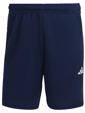 adidas Herren Train Essentials Piqué 3-Stripes Training Shorts, Dark Blue/White, XL Tall