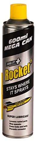 Rocket TT Multi-Purpose Lubricant Spray – 600ml Rust Remover & Anti-Corrosion Maintenance Spray – Penetrating Oil for Seized Bolts, Locks, Tools, Bikes & Garden Equipment – Water-Resistant