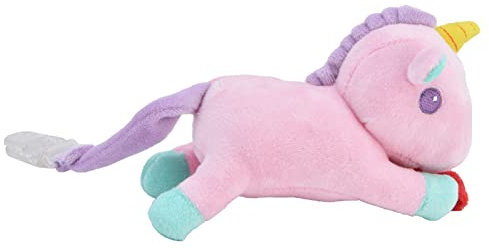 Kuscheliger Schnuller, Babyzubehör, Tier-Schnullerclip, Weich, Beruhigend, Abnehmbar, für Autositz (Rosa Einhorn)