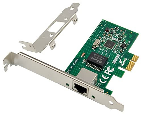 PCIe Gigabit Network Card 1000M PCI Express Ethernet Adapter with Intel I210AT LAN NIC Card to Support PXE for Windows/Windows Server/Linux (Lightning Protection Design)