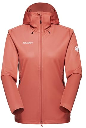 Mammut Damen Softshelljacke, aus der Serie Ultimate VII, S, Orange, Kapuzenjacke, Funktionsjacke, aus Gore Windstopper