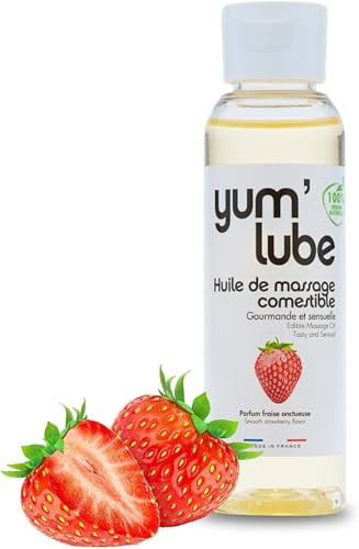 Yum'Lube | Sex & erotik massageöl öl für massage & intimate | Body oil mit erdbeere | Massageöl öl intim geeignet als sexöl | Massage oil für intimbereich & massage öl sex intimbereich