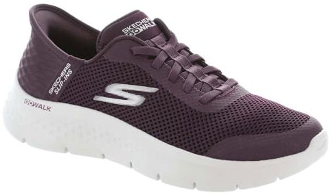 Skechers Women's Go Walk Flex Hands Free Slip-ins-Grand Entry Sneaker, Burgundy, 10 UK
