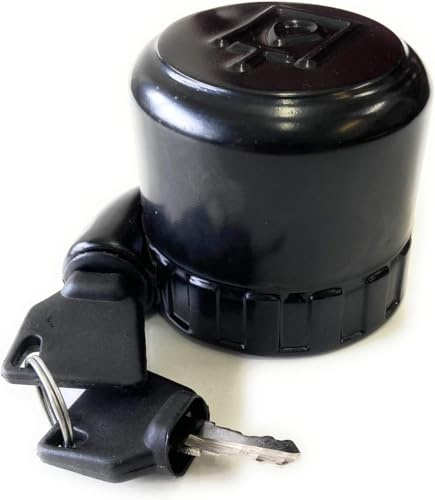 JCB Backhoe Parts - Tapa de llenado hidráulica con 2 llaves para varios modelos de JCB (JCB parte n.º 32/925421, 333/Y1376, 701/45501)