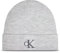 Calvin Klein Jeans Damen MONOGRAM EMBRO BEANIE K60K612319, Grey (Grey Heather), OS