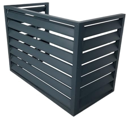 Marco exterior del aire acondicionado de aleación de aluminio ,cubierta exterior de la unidad de aire acondicionado,deflector aire acondicionado ,Apto para unidad exterior de aire acondicionado ( Colo