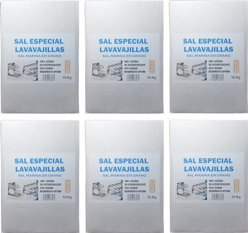 Sal Para Lavavajillas Marina Grano 10 Kg (6 Unidades)