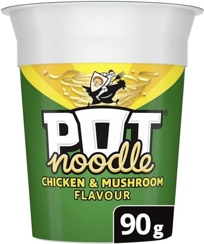 ESSENTIAL PRODUCTS Noodles Multipack of 6 With 3x Pot Noodle Chicken & Mushroom, Original Curry, All Time Favourite Quick and Easy Ready Meals Snacks | Natural Ingredients Sold by Essential Products