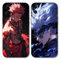 LYUBFDC 2 Stück Handyhülle für Samsung Galaxy A35 5G Hülle 6.6'', Anime Motiv Gojo Satoru Itadori Yuji Manga Muster Schutzhülle Jungs Case Schutz der Linse Design Silikon TPU Cover, Schwarz1