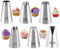 Twolights 6 Pièces Grande Douilles à Pâtisserie Professionnelles, pour Décorer Gâteaux et Cupcakes - Compatible poche à douille, churro, donuts, Multicolore