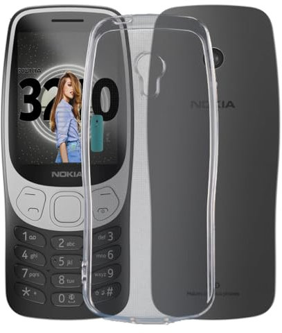 LYJERRY Hülle Transparent Weich handyhülle für Nokia 3210 2024 Hülle Schutzhülle Bumper Cover Silikon Gel für Nokia 3210 Neu Hülle durchsichtig