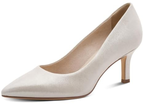 Tamaris Damen Pumps Leder, metallic, 40 EU