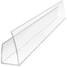 U-Profil 1050mm Kunststoff für Polycarbonat 16mm Transparent – Abschlussprofil für Stegplatten – Kantenschutz & U-Schiene für Gewächshaus & Überdachungen