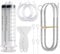 FINEASY 12 Pcs Fridge Drain Hole Cleaning Tool, Fridge Cleaning Syringe Kit, Fridge Dredger Set, Universal Drain Pipe Cleaning Brush for All Refrigerators and Kitchen Drain Hole Remover
