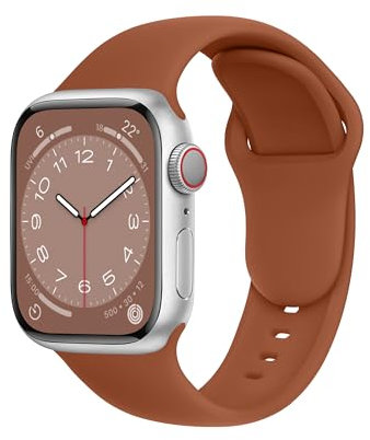 ELETTRONEO SBC1 Cinturino per Apple Watch Ultra 2 49mm, Serie 10 46mm, 9 8 7 45mm 41mm, SE 6 5 4 44mm 40mm, 3 2 1 42mm 38mm Donna Uomo Band Bracciale Sport Silicone, Spezie arabe