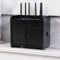 HUNTFF Wifi Router Storage Box/Wall-Mounted Multimedia Tv Console/Cable Management Box, Double Door Design, Contemporary Lounge, Dining Or Living Room Furniture