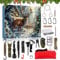 Adventskalender 2024 Für Männer, Survival Kit Weihnachtskalender 2024 Adventskalender Weihnachten, Survival Tools Adventskalender Für Erwachsene Teenager,Männer Werkzeug Geschenk ﻿ (A)