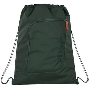 Satch Sportbeutel Nordic Forest Green - Dunkelgrün | Turnbeutel für Mädchen und Jungen mit Reißverschlussfach, 12 L Volumen und zur Fixierung am satch Rucksack geeignet