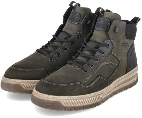 Rieker 38554-54 Stiefel mit Warmfutter Leder und Synthetik Herren in grün