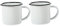 HEMOTON 2Stücke Vintage Emaille Tassen Robuste Wasserbecher Für Heiße Winterkaffee Und Camping Dickwandige Retro Trinkbecher