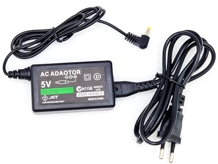 Caricabatterie PSP Alimentatore caricatore AGF compatibile con Playstation tutti i modelli -1000 PSP-1004 Brite PSP-3004 PSP Slim & Lite PSP-2000 / PSP-2004 PSP Street PSP-E1000 Plug EU PAl