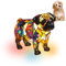 PONLCY Gebeiztes Harz Mops Nachtlicht, LED Hund Tischlampe, Niedliche Haustier Themen Kunstlichter, Schlafzimmer Dekoration Basteln, Lustiges Geschenk für Kinder (Mops, 20cm)