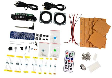 perfk Radio DIY Kit Radio Assembly Set Soldering Learning Teach Mini Speaker Unit Electronic Parts Build Your Own Electronics
