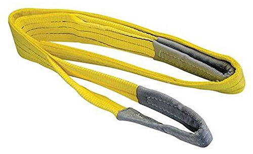 Hebeband Gurtband Rundschlinge mit Schlaufen 3000KG 2m Länge 90mm Breite gelb