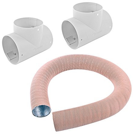 Truma 5 Meter Warmlufterteilerrohr 65mm + 2X T Stück Grau TS-T