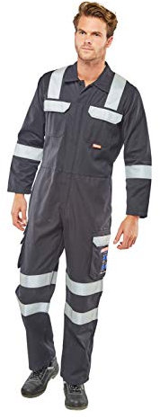 PDL – Pegdev - Navy Boiler Suit Safety ARC Weld Flash Fire Retardant Anti Static Coverall (44)