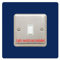 Single Light Switch Surround | Square | Acrylic Back Panel or Finger Plate | Plug, Font Colour:XXXXX