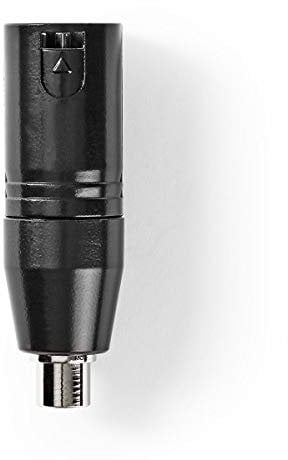 NEDIS COTP15930BK XLR-Adapter, 3-polig, männlich, weiblich, Metall