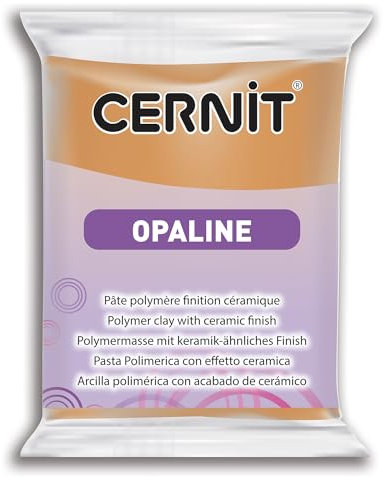Cernit 7932807 Polymerpaste, Ton, Karamel, 56g, 56 gram