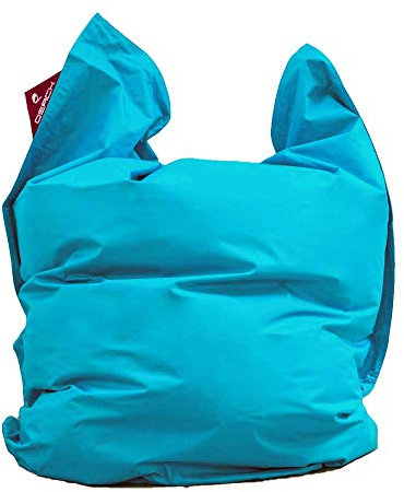 QSack Outdoor Sitzsack XXL, Toxproof Mikroperlen, schadstoffgeprüft, 140x180 cm (Türkis)