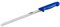 thermohauser Konditormesser (Stahl, rostfrei), einseitiger Sägenschliff, mit blauem Kunststoffgriff, Klinge 26 cm, Blau,silber